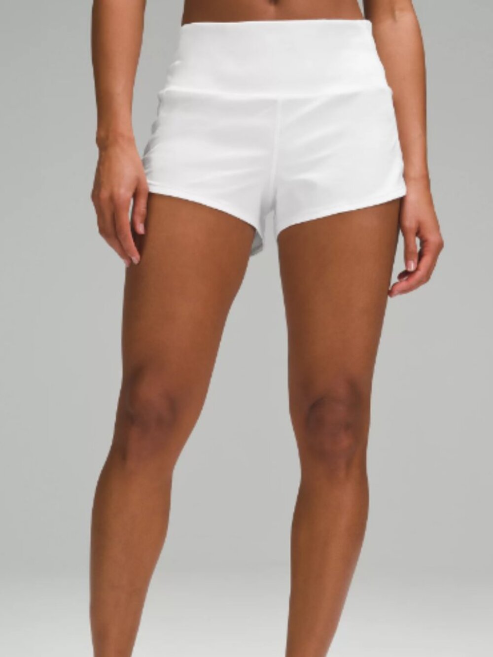 Lululemon Speed up High Rise Shorts 2.5" in White - size 0
